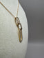 9ct Yellow Gold Paperclip Diamond Pendant with Chain | 0.32ct Lab-Grown Diamonds
