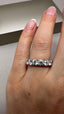 9ct White Gold Lab-Grown Diamond 7-Stone Eternity Band | 2.18ct Round Cut Fine Jewellery