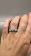 9ct White Gold Lab-Grown Diamond 7-Stone Eternity Band | 2.18ct Round Cut Fine Jewellery