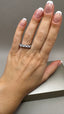 9ct White Gold Lab-Grown Diamond 7-Stone Eternity Band | 2.18ct Round Cut Fine Jewellery