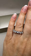9ct White Gold Lab-Grown Diamond 7-Stone Eternity Band | 2.25ct Round Cut Fine Jewellery