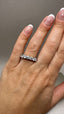 18ct White Gold Lab-Grown Diamond 7-Stone Eternity Band | 2.18ct Round Cut Fine Jewellery