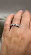 9ct Yellow Gold Lab-Grown Diamond 7-Stone Eternity Band | 1.03ct Round Cut Fine Jewellery