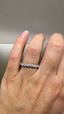9ct White Gold Lab-Grown Diamond 12-Stone Eternity Band | 0.81ct Round Cut Fine Jewellery
