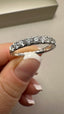 9ct White Gold Lab-Grown Diamond 12-Stone Eternity Band | 0.81ct Round Cut Fine Jewellery