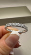 9ct White Gold Lab-Grown Diamond 11-Stone Eternity Band | 0.40ct Round Cut Fine Jewellery