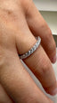 9ct White Gold Lab-Grown Diamond 11-Stone Eternity Band | 0.40ct Round Cut Fine Jewellery
