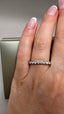 9ct White Gold Lab-Grown Diamond 11-Stone Eternity Band | 0.74ct Round Cut Fine Jewellery