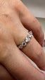 9ct White Gold Lab-Grown Diamond 5-Stone Eternity Band | 0.72ct Round Cut Fine Jewellery