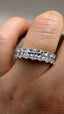 9ct White Gold Lab-Grown Diamond 10-Stone Oval Eternity Band | 1.71ct Round Cut Fine Jewellery