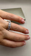 Platinum Lab-Grown Diamond 10-Stone Emerald Cut Eternity Band | 2.96ct Round Cut Fine Jewellery