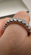 9ct White Gold Lab-Grown Diamond 12-Stone Emerald Cut Eternity Band | 1.96ct Round Cut Fine Jewellery