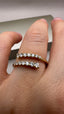 9ct Yellow Gold Lab-Grown Diamond 14-Stone Round Cut Snake Fancy Band | 0.45ct Round Cut Fine Jewellery