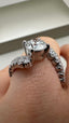 Platinum Lab-Grown Diamond Twist Engagement Ring | 2.41ct Round Cut, 43-Stone Fine Jewellery