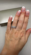 9ct White Gold Lab-Grown Diamond 27-Stone Round Cut Band Ring | 0.25ct Round Cut Fine Jewellery