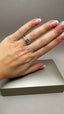 9ct White Gold Lab-Grown Diamond 27-Stone Round Cut Band Ring | 0.25ct Round Cut Fine Jewellery
