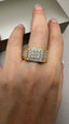 9ct Yellow Gold Lab-Grown Diamond 55-Stone Round Cut Gents Band Ring | 1.69ct Round Cut Fine Jewellery