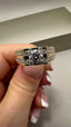 9ct Yellow Gold Lab-Grown Diamond 37-Round Cut Gents Band Ring | 1.67ct Round Cut Fine Jewellery
