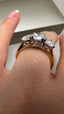 9ct Yellow Gold Lab-Grown Diamond Trilogy Round Cut Engagement Ring | 1.93ct Round Cut Fine Jewellery