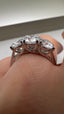 Platinum Lab-Grown Diamond Trilogy Round Cut Engagement Ring | 1.95ct Round Cut Fine Jewellery