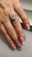 18ct Yellow Gold Lab-Grown Diamond Halo Oval Cut Engagement Ring | 1.59ct Oval Cut Fine Jewellery