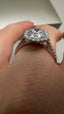 9ct White Gold Lab-Grown Diamond Halo Round Cut Engagement Ring | 1.44ct Round Cut Fine Jewellery