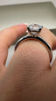 9ct White Gold Lab-Grown Diamond Solitaire Round Cut Engagement Ring | 1.01ct Round Cut Fine Jewellery
