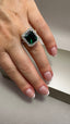 9ct Yellow Gold Lab-Grown Emerald & Diamond Halo Ring | 5.33ct Fine Jewellery