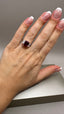 Platinum Lab-Grown Emerald Cut Ruby & Diamond Trilogy Ring | 4.08ct Emerald Cut Fine Jewellery