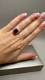 9ct Yellow Gold Lab-Grown Emerald Cut Ruby & Diamond Halo Ring | 4.93ct Emerald Cut Fine Jewellery