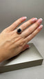 9ct Yellow Gold Lab-Grown Emerald Cut Blue Sapphire & Diamond Halo Ring | 3.99ct Emerald Cut Fine Jewellery