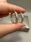 9ct Yellow Gold Channel-Set Hoop Earrings | 2.98ct Lab-Grown Diamonds