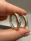 9ct Yellow Gold Channel-Set Hoop Earrings | 2.98ct Lab-Grown Diamonds