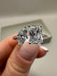 18ct White Gold Toi et Moi Ring – 1.30ct Lab-Grown Radiant & Marquise Diamonds | Elegant Fancy Design