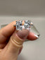 18ct White Gold Toi et Moi Ring – 1.44ct Lab-Grown Radiant & Pear Diamonds | Elegant Fancy Design