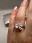 18ct White Gold Toi et Moi Ring – 1.17ct Lab-Grown Oval Diamonds | Elegant Fancy Design