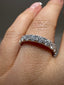 9ct White Gold Lab-Grown Diamond Half Eternity Ring – 1.03ct | Ethical Fine Jewellery