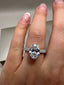 9ct White Gold Lab-Grown Oval Engagement Ring – 3.25ct D-VS Diamonds | Elegant Bridal Jewellery