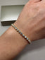 9ct Yellow Gold Lab-Grown Diamond Rub Over Tennis Bracelet – 4.01ct Round Cut | Luxury Jewellery