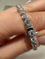 9ct White Gold Lab-Grown Diamond Rub Over Tennis Bracelet – 4.01ct Round Cut | Luxury Jewellery