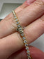 9ct Yellow Gold Lab-Grown Diamond Rub-Over Tennis Bracelet – 2.03ct Round Cut | Sustainable & Ethical Jewellery