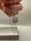 9ct White Gold Daisy Cluster Diamond Pendant with Chain | 1.03ct Lab-Grown Diamonds