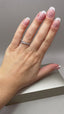 9ct White Gold Lab-Grown Diamond Crossover Ring | 0.25ct Round Cut Fine Jewellery