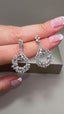 9ct White Gold Drop Earrings | 3.15ct Lab-Grown Diamonds