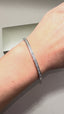 9ct White Gold Lab-Grown Diamond Channel Set Bangle | 1.00ct Round Diamonds