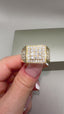 9ct Yellow Gold Lab-Grown Diamond 55-Stone Round Cut Gents Band Ring | 1.69ct Round Cut Fine Jewellery