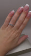 Platinum Lab-Grown Diamond 10-Stone Emerald Cut Eternity Band | 2.96ct Round Cut Fine Jewellery
