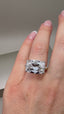 18ct Yellow Gold & Platinum Cushion Cut Lab-Grown Diamond Ring | 8.00ct