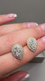9ct Yellow Gold Pear Halo Diamond Stud Earrings | 1.22ct Lab-Grown Diamonds