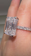 Platinum Emerald Cut Lab-Grown Diamond Ring | 4.75ct